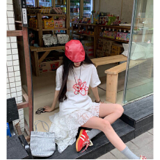 批发纯棉韩系白色短袖<b class='q'>t</b><b class='q'>恤</b>女2026新款夏季宽松设计感小众简约百搭上衣