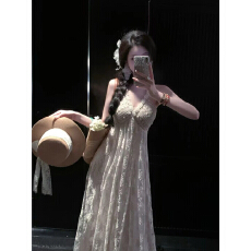 批发Sun雅乔【雾岛听风】夏季海边沙滩钩花度假风<b class='q'>连衣</b>裙上衣长裤套<b class='q'>装</b>