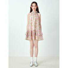 批发2026夏季新挂脖<b class='q'>连衣裙</b>露肩女