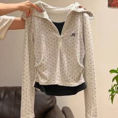 批发甜美法式蓝色波点<b class='q'>衬衫</b>女2026春新款设计感方领优雅荷叶边小衫上衣