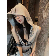 批发<b class='q'>欧美</b>风高街运动套装女夏季ins潮牌2023年新款时尚休闲炸街两件套