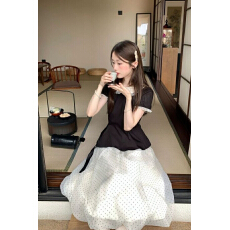 批发小个子韩系套装女长袖<b class='q'>条纹</b>遮肉上衣胖MM大码女装新款绝美<b class='q'>半身裙</b>潮