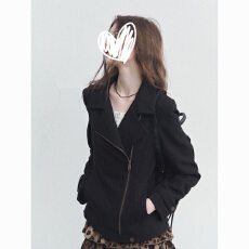 批发解构西装领西装<b class='q'>外套</b>女2026春季新款修身不规则拉链气质<b class='q'>显瘦</b>上衣