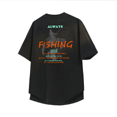 潮牌印花钓鱼短袖T恤 2026新款纯棉舒适上衣