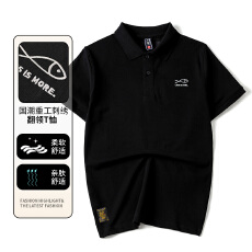 批发国<b class='q'>潮</b>重工刺绣男士速干透气翻领短袖POLO衫运动休闲情侣男士上衣