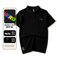 批发夏季简约字母刺绣<b class='q'>男士</b>透气翻领半袖短袖POLO衫休闲运动情侣上衣