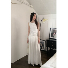 批发日系学院风坎肩无袖背心连衣裙女学生设计感<b class='q'>中长款</b>百搭过膝背心裙