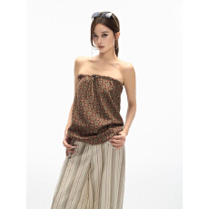 批发椰林晚风格子直筒半裙可多穿抹胸上衣2026夏季新款辣妹风