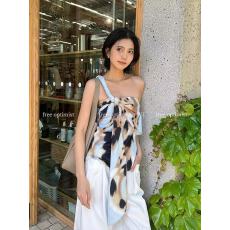 批发ins风设计感纽结飘带抹胸吊带上衣气质辣妹风夏季高级感别致新款