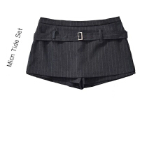 批发辣妹<b class='q'>西装</b>半身<b class='q'>裙</b>2026夏季新款高腰条纹显瘦防走光短<b class='q'>裙</b><b class='q'>裙</b>子百搭