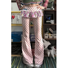 批发y2k少女裤子星星屁帘假两件微喇裤女2026春夏薄款辣妹修身<b class='q'>裙裤</b>潮