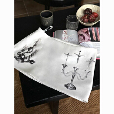 批发Common in 0120烛光白 自制烛台印花辣妹小众高级感A字半身短裙女