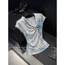 批发蝴蝶立体短袖韩系<b class='q'>T</b><b class='q'>恤</b>温柔法式夏季设计2026显瘦新款上衣修身