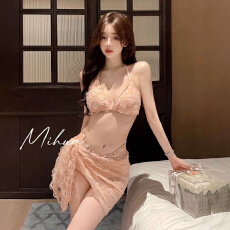 批发绝美泳衣女比基尼三件套2026超性感辣妹纯欲小胸聚拢显瘦海边度假