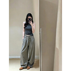 批发休闲背心无袖宽松阔腿裤套装女2026夏季穿搭高腰松弛感显瘦两件套