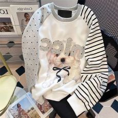 批发原版做工【纯棉华棉】薄款320g撞色拼接贴布字母长袖圆领卫衣<b class='q'>男</b>女