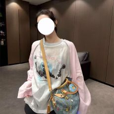 批发实价 220g纯棉 螺纹领口 +后包边印花 拼接<b class='q'>长袖</b><b class='q'>t</b><b class='q'>恤</b>上衣