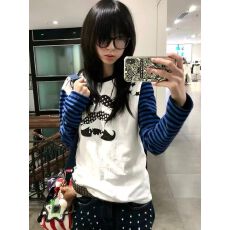 批发220g纯棉+后包+袖子广州面料+印花拼接<b class='q'>长袖</b><b class='q'>T</b><b class='q'>恤</b><b class='q'>男</b>女