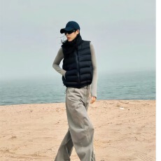 批发立领无袖坎肩<b class='q'>马甲</b>轻薄排骨棉服外套洋气百搭短款背心<b class='q'>男</b>女