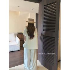 批发新款高级感老钱风<b class='q'>西装外套</b>+高腰阔腿裤+飘带+屁帘4件套