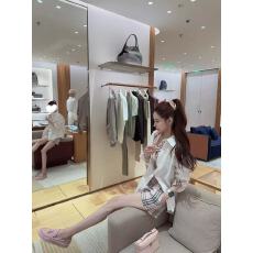 批发新款薄款洋气宽松高级感<b class='q'>时尚</b>格纹拼接防晒衣+松紧腰短裤套装
