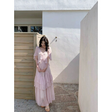 批发Lienni2026.3.28 20.00NEW 限时折扣 易梦玲<b class='q'>同款</b>  千层蕾丝长裙