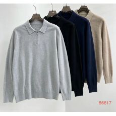 批发2026简约轻商务老钱风<b class='q'>男</b>装针织衫POLO半开胸<b class='q'>男</b>装毛衣