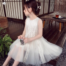 批发<b class='q'>女童</b>公主<b class='q'>裙</b>夏季小女孩连衣<b class='q'>裙</b>2026儿童珍珠流苏背心<b class='q'>裙</b><b class='q'>礼服</b>纱<b class='q'>裙</b><b class='q'>裙</b>摆
