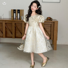 批发<b class='q'>女童</b><b class='q'>礼服</b><b class='q'>裙</b>2026夏季新款中大童法式泡泡袖连衣<b class='q'>裙</b>公主<b class='q'>裙</b>蓬蓬<b class='q'>裙</b>纱<b class='q'>裙</b>
