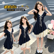 批发<b class='q'>女童</b>连<b class='q'>衣裙</b>夏季2026新款洋气大童女孩韩系碎花裙夏天儿童<b class='q'>公主裙</b>子