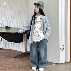 批发<b class='q'>女</b><b class='q'>童</b><b class='q'>格子</b><b class='q'>衬衫</b>2026秋新款中<b class='q'>大</b><b class='q'>童</b>刺绣衬衣儿<b class='q'>童</b>长袖上衣秋装休闲开衫