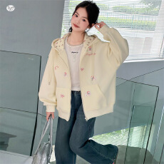 批发女童连帽外套春秋新款休闲秋装儿童青少年棒球服洋气大童韩版上衣
