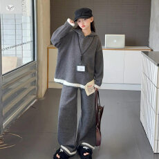 批发女<b class='q'>童</b><b class='q'>2026</b><b class='q'>秋</b>季新款加厚卫衣卫裤套装<b class='q'>中大</b><b class='q'>童</b>针织衫连帽衫拖地阔腿裤