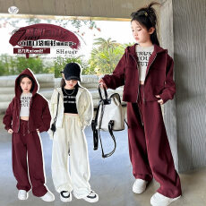 批发女<b class='q'>童</b><b class='q'>秋装</b><b class='q'>运动套装</b>2026新款洋气<b class='q'>中大</b><b class='q'>童</b>春秋拉链衫外套休闲裤两件套