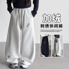 批发2026年冬季新款男女通用原创风格加绒裤子抗寒舒适棉质长裤
