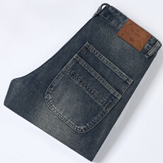 批发高街美式水洗<b class='q'>牛仔裤</b>男复古潮牌直筒显瘦长裤子