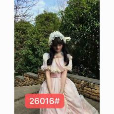 批发日系甜美<b class='q'>可爱</b>蕾丝洛丽塔<b class='q'>连衣裙</b>2026夏季新款小个子宽松遮肉裙子女