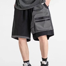 潮牌机能工装短裤男夏季美式高街休闲五分裤宽松运动潮流重工中裤