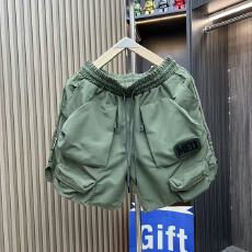 夏季户外多口袋运动工装三分裤男休闲直筒速干裤青年潮流纯色短裤