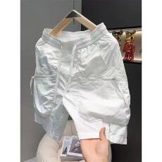批发夏季潮牌<b class='q'>男</b>士工装五分裤短裤2025速干新款韩版大口袋休闲宽松中裤