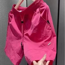 夏季冰丝速干短裤男潮牌美式工装五分裤薄款透气网孔运动休闲中裤