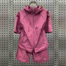 夏季薄款连帽速干休闲套装潮流男情侣短袖短裤青年韩版宽松两件套