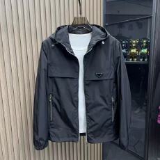 批发美式复古男士拼接设计感工装外套宽松百搭飞行防风连帽冲锋衣潮流