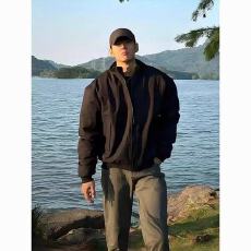 批发春款三防立领短款教练<b class='q'>夹克</b>男美式复古宽松休闲褶皱飞行服外套潮流