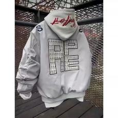 批发美式街头刺绣棒球服男春高街痞帅工装<b class='q'>夹克</b>潮牌设计感廓形休闲外套