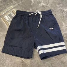 美式短裤小狗刺绣男士2026夏季条纹新款潮流设计休闲百搭五分裤