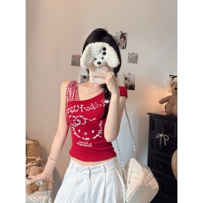 人棉+胸垫修身带胸垫2026年夏季新款T恤衫辣妹上衣外贸辣妹上衣