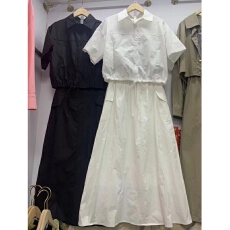 批发春夏新品<b class='q'>韩国</b>chic个性短款衬衫上衣+半身长裙两件套