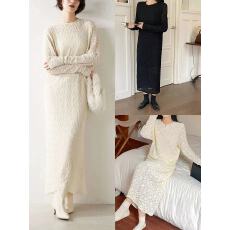 批发韩版蕾丝长袖<b class='q'>连衣裙</b>