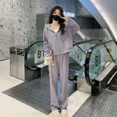 批发早春时尚气质卫衣套装女<b class='q'>秋</b>小个子穿搭一整套连帽上衣两件套